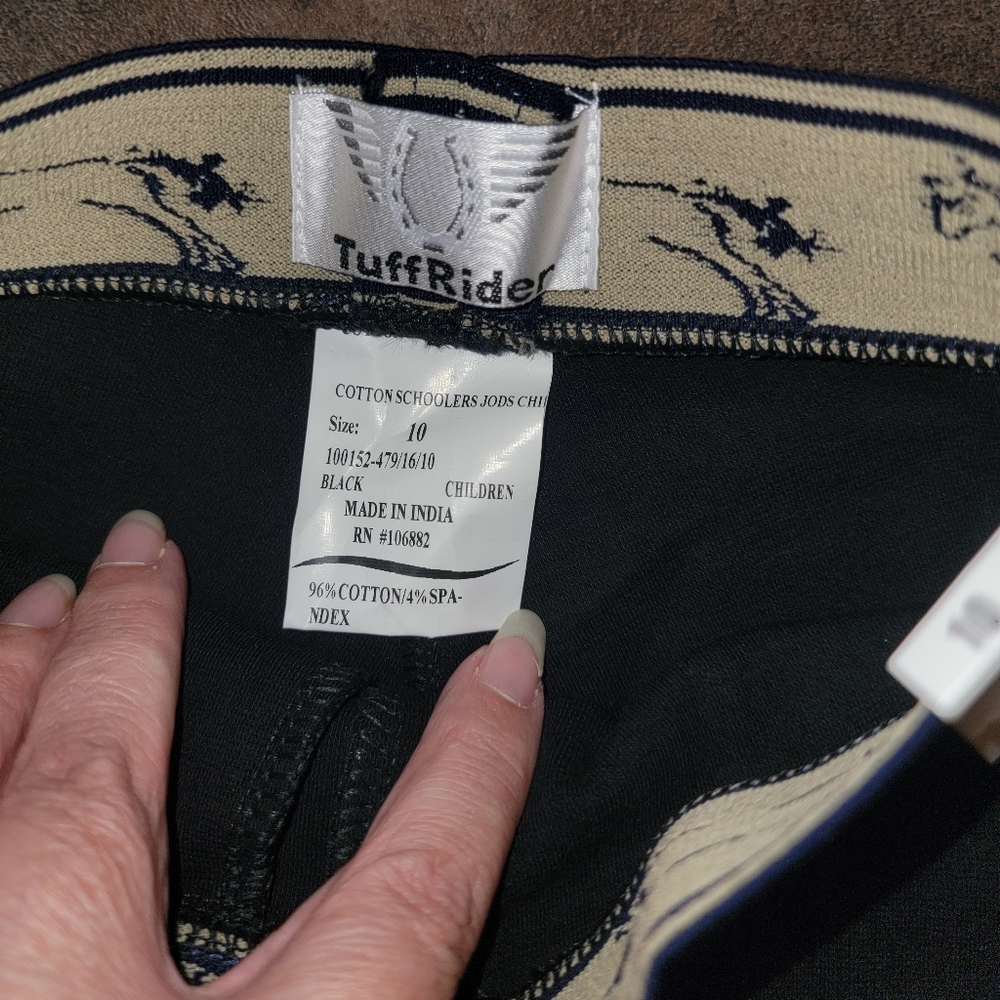 FIRM *NEW* Kids Sz 10 Horseback Riding Pants With Stirrips - Picture 6 of 7
